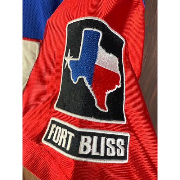 Battlefield Collection Football Jersey Ft Bliss Stay Army RWB #7 Stitched Large - Picture 6 of 14